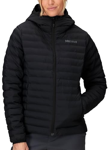 Marmot Donna WM's Echo Featherless Hoody, Giacca da Escursioni Isolata, Leggero Capotto Funzionale Idrorepellente, Parka Imbottita, Outdoor Antivento, Black, M