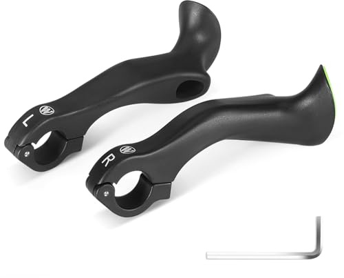 Lixada Cykelstyrändar, ergonomiska, halkfria MTB-mountainbikestyreändar för 21,8–22,8 mm styre