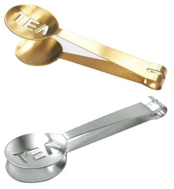 Tea Bag Squeezer Tongs,Tea Filters Coffee Bag Tong Clamp,Stainless Steel Tea Tea Clip for Loose Spoon Bag Strainer Bag L Tea