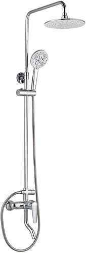 Rainfall Bathroom Shower System, Bathroom shower faucet, shower head set rain shower, bathroom shower, household anti-scalding bath artifact, water saving, integrated casting valve body, silica gel de