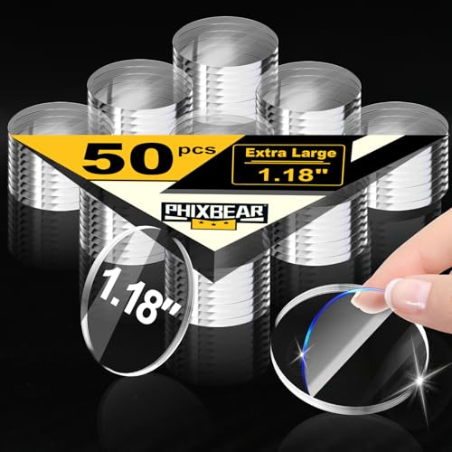 PHIXBEAR Extra Large 1.18 Mounting Putty for Walls Removable, Poster Hanging Putty for Walls No Damage, Sticky Putty Clear Museum Tack, Strong Double Sided Tape Fixed Picture Decor Craft, 50 Pcs