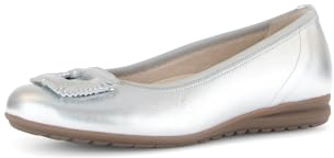 Gabor Ballerines classiques pour femme, Argent 10, 38.5 EU