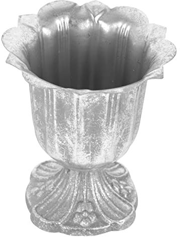 TOPBATHY Metal Flowerpot Cast Iron Base Vintage Decor Wedding Party Balcony Plant Container