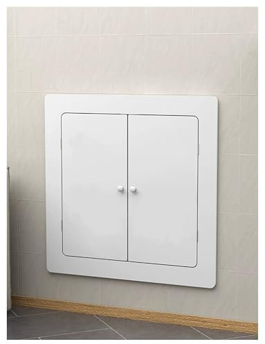 Panneaux d'accès de plomberie en PVC, Panneau de recouvrement de Porte de Grenier – Panneau d'accès Mural Invisible for armoires électriques et Ouvertures de tuyauterie(80x70cm/31.5x27.5in)