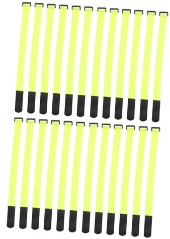 Angoily 24pcs Reusable Hook and Loop Cable Ties Adjustable Multi-Purpose Fastening Straps for Wire Management Heavy Duty Cinch Straps with Firm Grip for Indoor and Outdoor Storage
