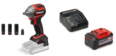 Einhell Professional Boulonneuse sans fil TP-CW 18/260-C Li BL-Solo Power X-Change (18V, couple 260 Nm, couple de desserrage 500 Nm, Brushless) avec Chargeur et Batterie 5,2Ah
