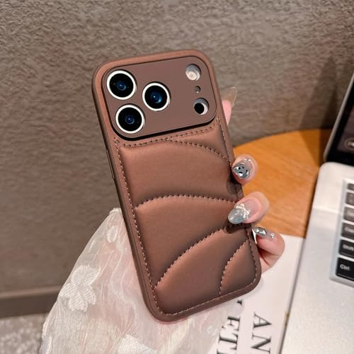 JIASHM Custodia per iPhone 13 Pro Max in similpelle con porta carte e copriobiettivo (per iPhone 13 Pro Max/marrone)