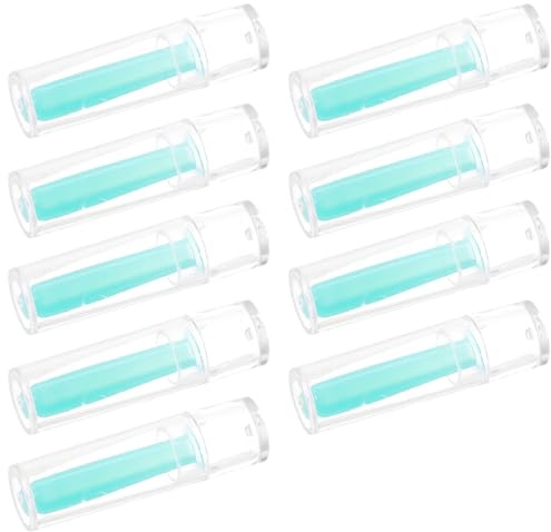 Mipcase 12 Stück Silikon Kontaktlinsenapplikatoren mit Flexiblem Saugnapf Kleiner Linsenstift für Weiche Tageslinsen Wiederverwendbarer Linsenentferner für Haushalt und Reisen