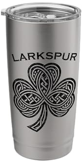 Larkspur St Patricks Day Ireland Shamrock Irish St Pats Stainless Steel Insulated Tumbler