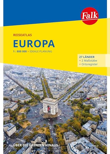 Falk Reiseatlas Europa 1:800.000: Straßenatlas und Autoatlas (Falk Atlas)