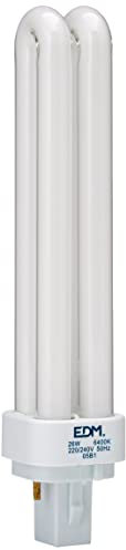 eDM Lampadina a basso consumo G-24 D3 26 W 6.400 K luce fredda
