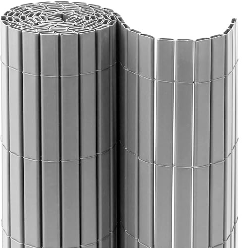 Virsus 1 Recinzione da Giardino in PVC 3837, misura 100x300 cm, Recinto protezione privacy, resistente impermeabili, barriera frangivento per Esterno, Balcone, terrazza Vari Colori (grigio) - F