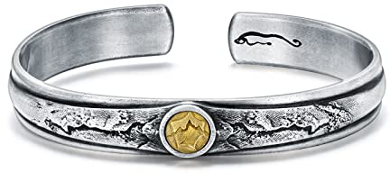 PDTJMTG Sterling Silber Armreif Armband Schneeberg Manschette Armband für Männer und Frauen