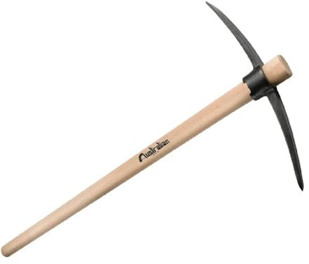 La zappa Schweizer Spitzhacke mit Griff aus robustem Holz, 91 cm (2 kg)