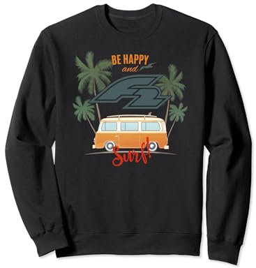 F2 Be Happy And Surf Bulli Sweatshirt