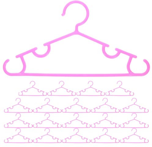Amosfun 20 Stück Kleiderbügel Aus Kunststoff Kinder-Kleiderbügel Kleiderbügel Kinder-Kleiderbügel Für Kleinkind-Kind-Kleidung Rosa