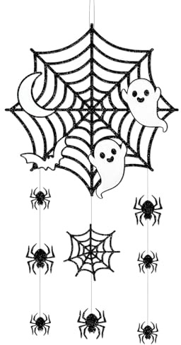 Halloween Türdekoration, Halloween-Dekoration, Halloween-Dekorationen, doppelseitiges Papiermaterial mit Schnur, notwendig für Heimwerker, geeignet für Halloween-Party, Maskerade