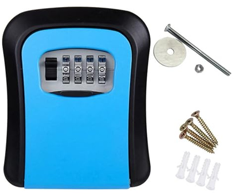 runhuabaihuo Passwort-Schlüsselbox, Dekoration, Schlüsselcode-Box, Schlüsselaufbewahrung, Lock-Box, an der Wand montierte Passwortbox, Outdoor-Schlüsselsafe, Lock-Box