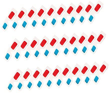 TINEASUR Occhiali 3d in Carta E Cartone Alla Moda 30 Pezzi Lenti Rosse Per Film Video Fumetti