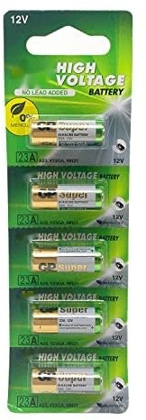 Micro Alkaline Batterie 023AE, 12 V, 5 Stück, ideal für elektronische Geräte mit geringem Stromverbrauch, garantierte Haltbarkeit und Leistung.