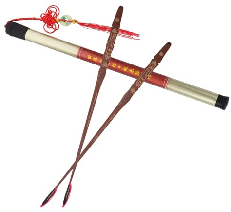 Professionelle Yangqin Schlegel mit Ebenholzkopf 2 Stück Schwarz | Bambus Ausführung, für Hackbrett Dulcimer, Random Anhänger Enthalten
