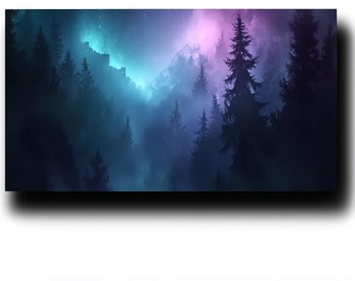 Sternenhimmel Malen Nach Zahlenn Erwachsene-Baum Malen Nach Zahlen ab 9 jahre Mädchen, Acrylfarben Set Malen Nach Zahlen kinder, Kreativ set für Erwachsene Bastelset,Wanddeko und Geschenk 30X60cm 2-1-