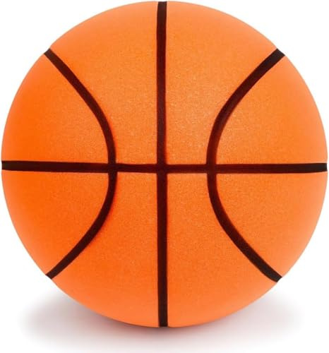 Ny tyst basketstorlek 7 uppgradering dribble dröm tyst korgboll, dribbling inomhus mjuk inget buller skum basket 24 cm inomhus träningsboll för barn.