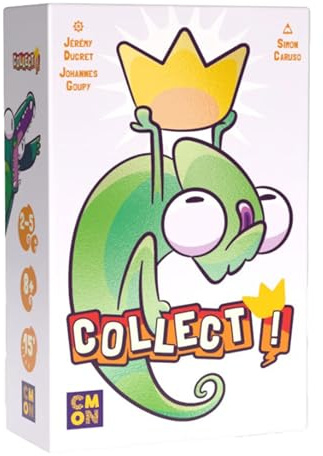 CMON Collect! Card Game - Fast-Paced Animal Strategy & Bluffing Game for Families & Friends, Easy to Learn Jungle-Themed Fun for Kids & Adults, Ages 8+, 2-5 Players, 15 Minute Playtime