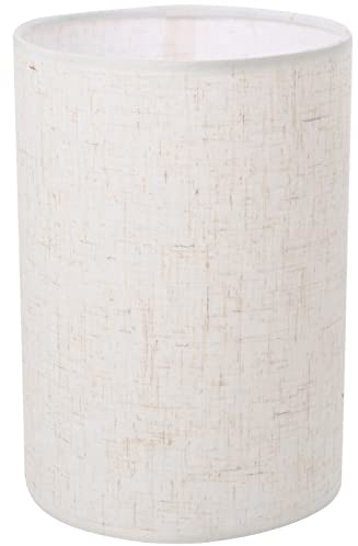 Warmhm Lampenschirm Für Tischlampe, Vintage Stoff Ersatzschirm Lampenschirm Leinen Beige Nachtlicht Lampenabdeckung für Pendelleuchte Tischleuchte Zuhause Hotel
