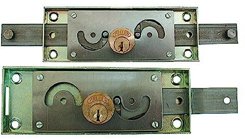 1COPPIA SERRATURE PER SERRANDA ART. A711 art.A711 - laterali accoppiate