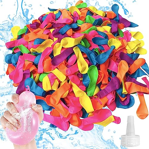 100 Pcs Bombes à Eau Ballon, Latex Ballons d'eau Fermeture Automatique, Multicolore Ballons à Eau Auto-scellants Remplissage Rapide pour Pool Parties Estivales en Plein Air,Plage, Jeux d’Enfant Adulte