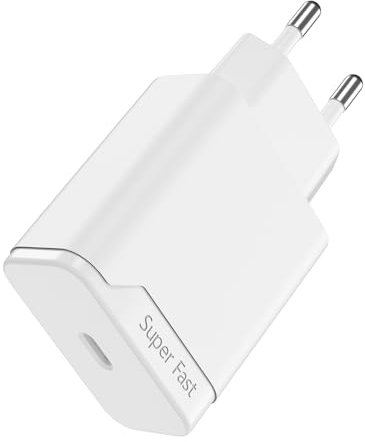 Newding Spina Caricatore USB C 25W Compatibile con iPhone 16/15/14/13/12 Pro Max/Samsung Galaxy S25 S24 S23 S22 A56 A55 Adattatore da Muro, Alimentatore a Ricarica Rapida Caricabatterie Type-C PD