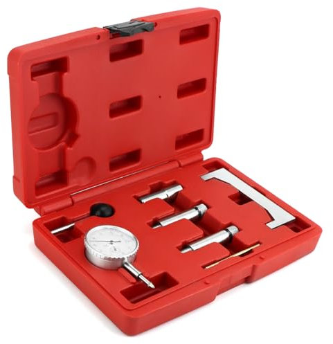 QWORK® Einstellsteckersatz Kraftstoffdruckprüfgerät, Statischer Einstellwerkzeug für die Kraftstoffeinspritzung, Einspritzpumpen Timing Messgerät