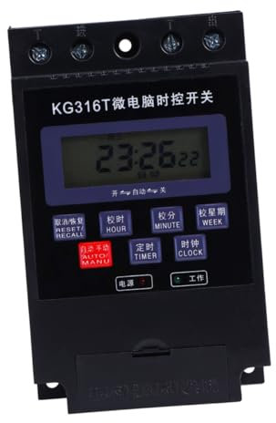 Veemoon Solarregler Steckdosen-Timer Zeitschaltuhren für Steckdosen elektrisch solarsteuerung geldaufbewahrung Schalter-Controller Controller wechseln digitaler Timer programmierbar Metall