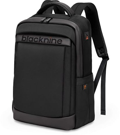 Blacknine Mochila Portatil 16 Pulgadas - Impermeable - Bolsillo Antirrobo – Mochila Oficina, para Hombre, Ideal para Trabajo, Universidad y Viaje - Negro
