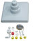 HEBEOT Kit de soporte de accesorios de aspersor cuadrado flotante, fuente de piscina ajustable para estanques de peces, piscinas y áreas de jardín, 30 x 30 x 20 cm
