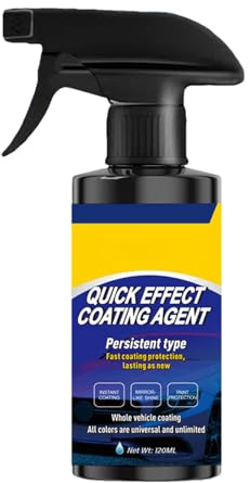 Spray de sellado de coche, 120 ml, brillo instantáneo, protección duradera y cuidado para la pintura exterior del vehículo mediante la limpieza y