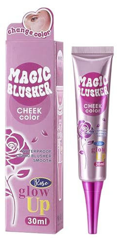 Rubor En Crema Para Piel Madura - Tono Líquido Coreano Natural Impermeable Con Cambio De Color | Accesorio de Maquillaje para Iluminar, Realzar y Contornear