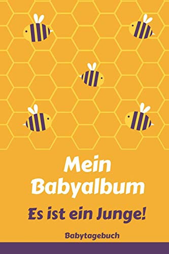 Babyalbum Es ist ein Junge Babytagebuch: A5 120 Seiten I Junge Baby Geschenk zur Geburt I erstes Buch oder Fotoalbum I Erinnerungsbuch zum Selber Ausfüllen I Babybuch Geschenkidee für neue Eltern