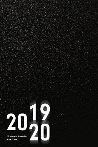 18 Monate, Kalender 2019 / 2020: Wochenplaner, Juli 2019 - Dezember 2020, schwarz, 15,24 x 22,86 cm, 100 Seiten