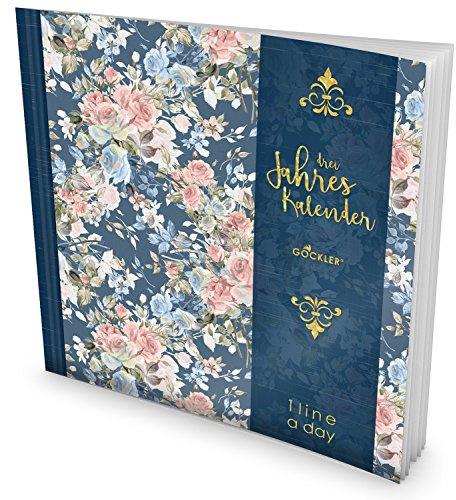 GOCKLER® 3 Jahres Kalender: 190+ Seiten Journal für 3 Jahre || Glänzendes Softcover || Ideal als Tagebuch, Notizkalender, Aufgabenplaner oder Erfolgsjournal || DesignArt.: Wunderschön
