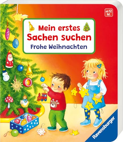 Mein erstes Sachen suchen: Frohe Weihnachten, Weihnachtsbuch, liebevolles Weihnachtsgeschenk für Kinder ab 1 Jahr