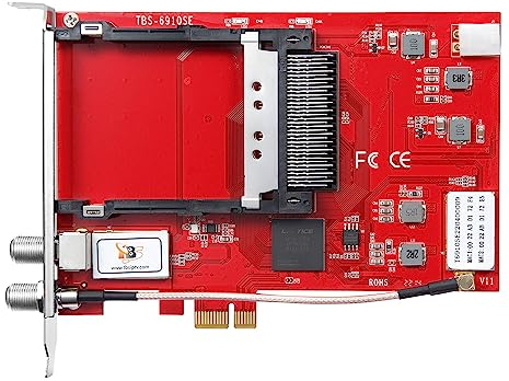 TBS DVB-S2 Dual Tuner Dual CI PCI Express Digital Satellite TV Karte für Live TV/Fenster/Linux/HTPC/IPTV Server