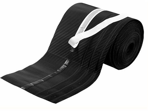 AGROHIT Traufband aus Aluminium, Traufenrolle für Wasserableitung, Traufband mit Butylklebestreifen für Abdichtung & Korrosionsbeständiger Beschichtung, 230 mm Breite, 10 m Länge, Schwarz