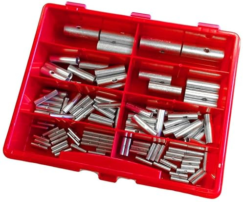Kalitec KALI-1532 Sortimentskasten Stoßverbinder 0,25-50mm² | Set aus verzinntem Kupfer, Temperaturbereich -55 bis +125 °C, hochwertige Verbinder für Industrie und Gewerbe