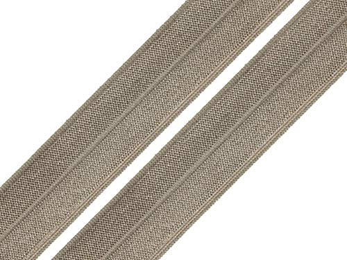 1m Falzgummi 20mm Faltgummi elastisches Einfassband Schrägband Saumband Farbwahl