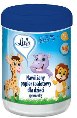 LULA Carta igienica per bambini, 50 pezzi