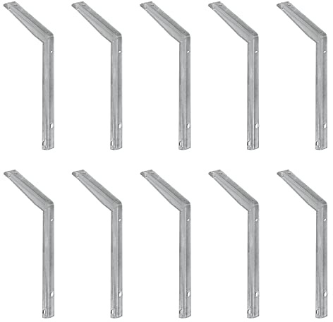 siwitec T-Profil-Konsole Regalwinkel 300kg feuerverzinkt 300x550x40mm 10er | Materialstärke 5 mm für extreme Belastbarkeit, ideal für Schwerlastregale in Garagen, Werkstätten und Lagerräumen