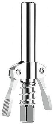 PAITOK Grease Gun Coupler, Stainless steel Grease Gun Nozzle, Quick Release Grease Gun Ends, 17000 Psi, Grease Gun Mouthpiece Coupling for All Types of Grease Gun