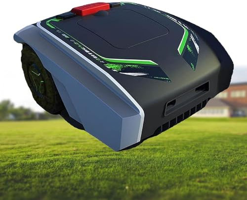 LSBHPPD Fully automatic mower, garden mower, lawn robot, path planning, wind and rainproof, safety protection device, automatic charging, suitable for lawn/garden,black